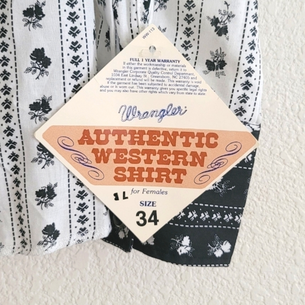 western wrangler vintage shirt - Picture 3 of 5